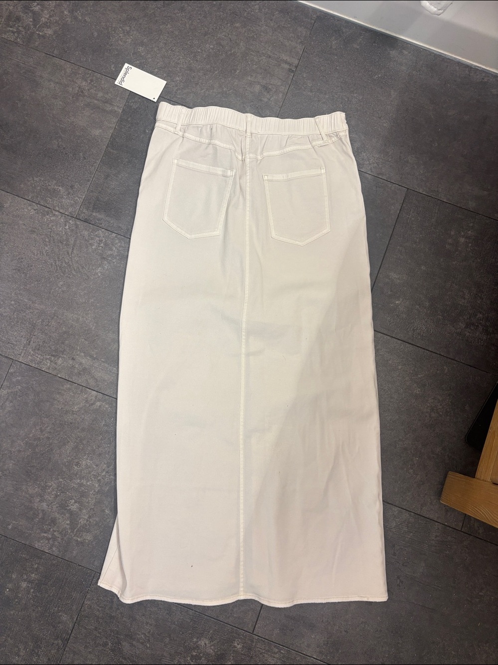 Splendid White Front-Slit Maxi Skirt NWT - Picture 6 of 6